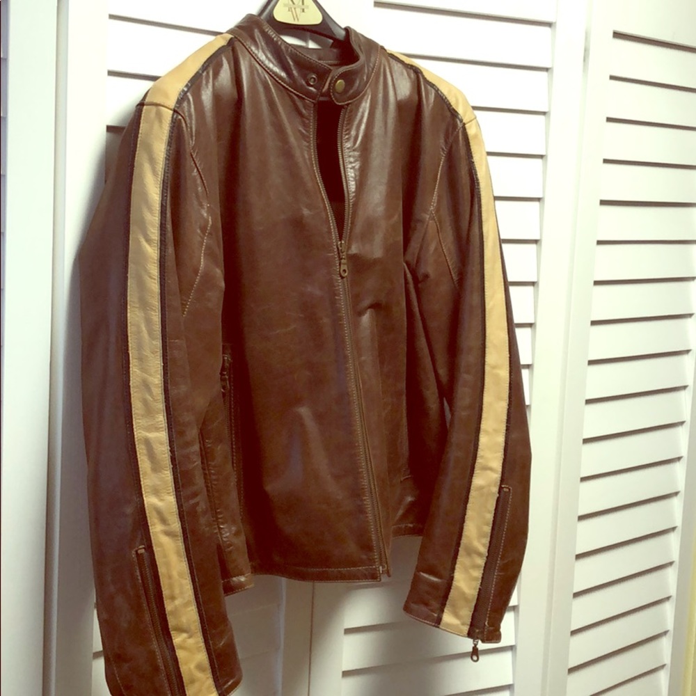 Men’s Daniel leather jacket (M) like new!
